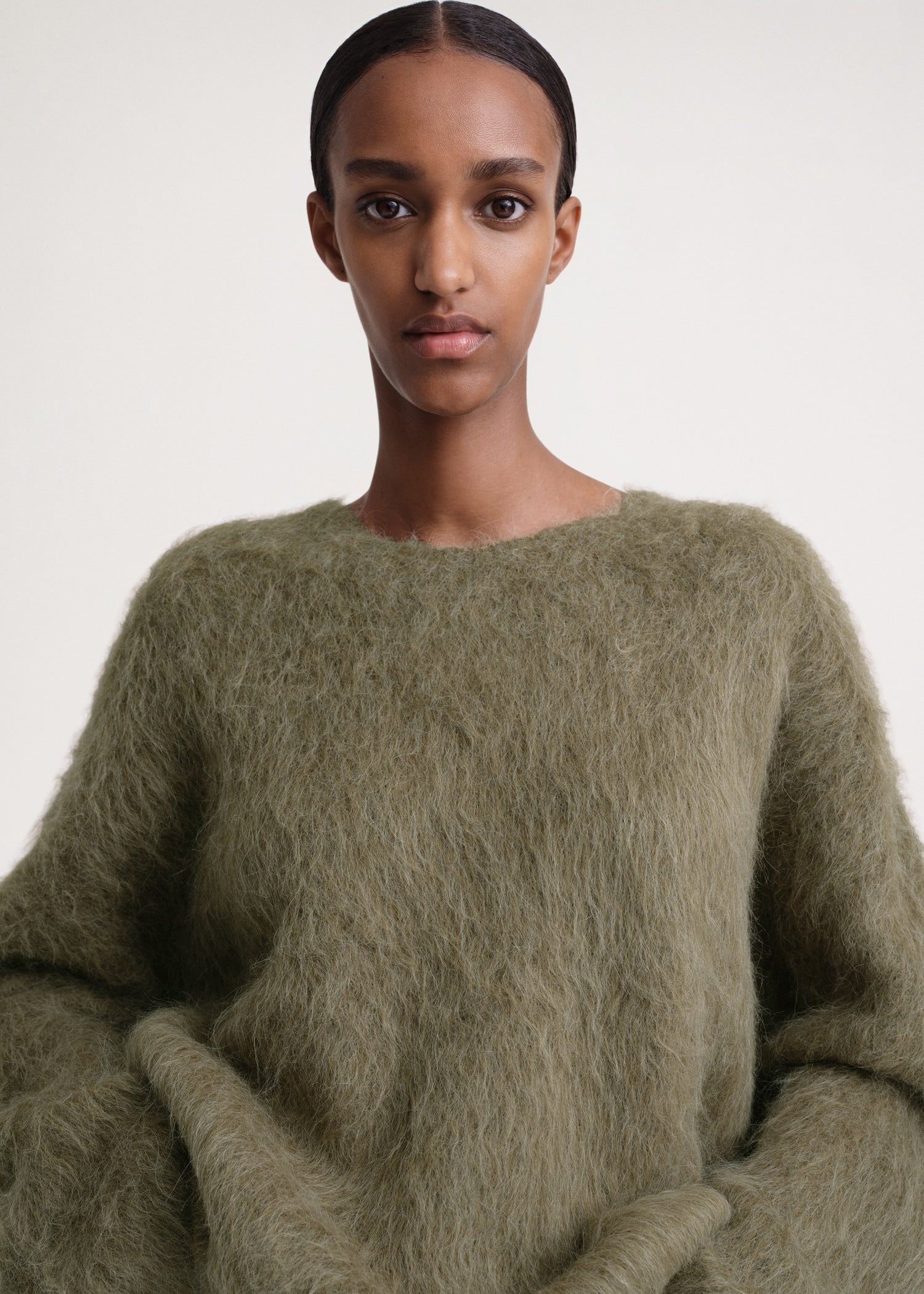 Boxy alpaca knit marsh – TOTEME