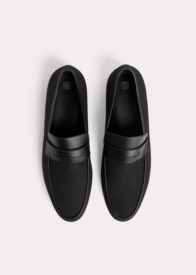 The Canvas Penny Loafer black