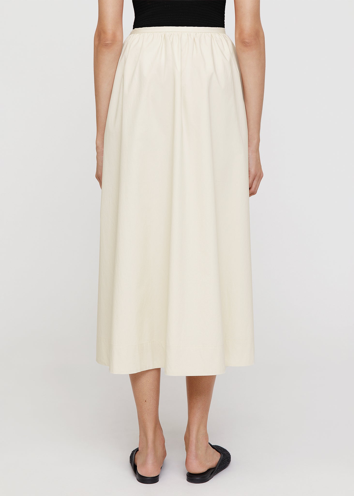 Voluminous cotton skirt cava – Totême