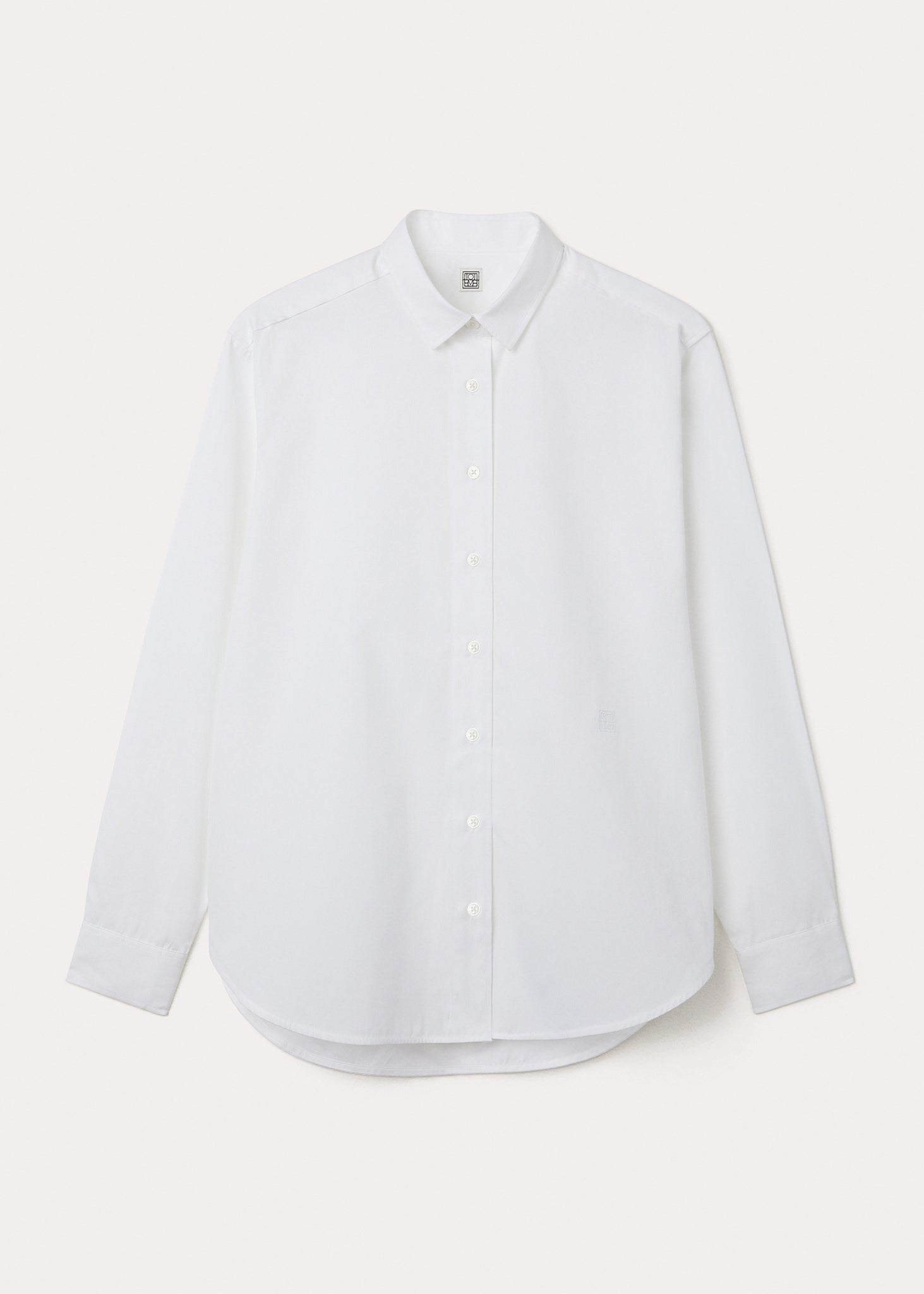 Signature cotton shirt white – TOTEME
