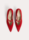 The Mary Jane Pump scarlet