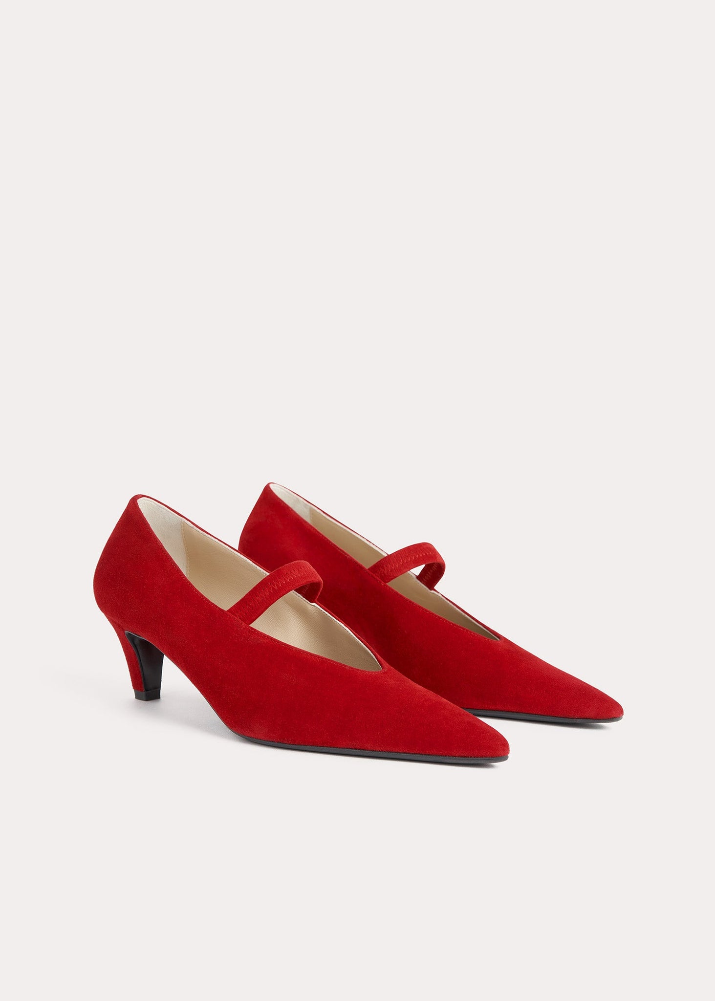 The Mary Jane Pump scarlet