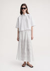 Broderie anglaise skirt white