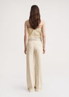 Tailored herringbone suit trouser bleached sand