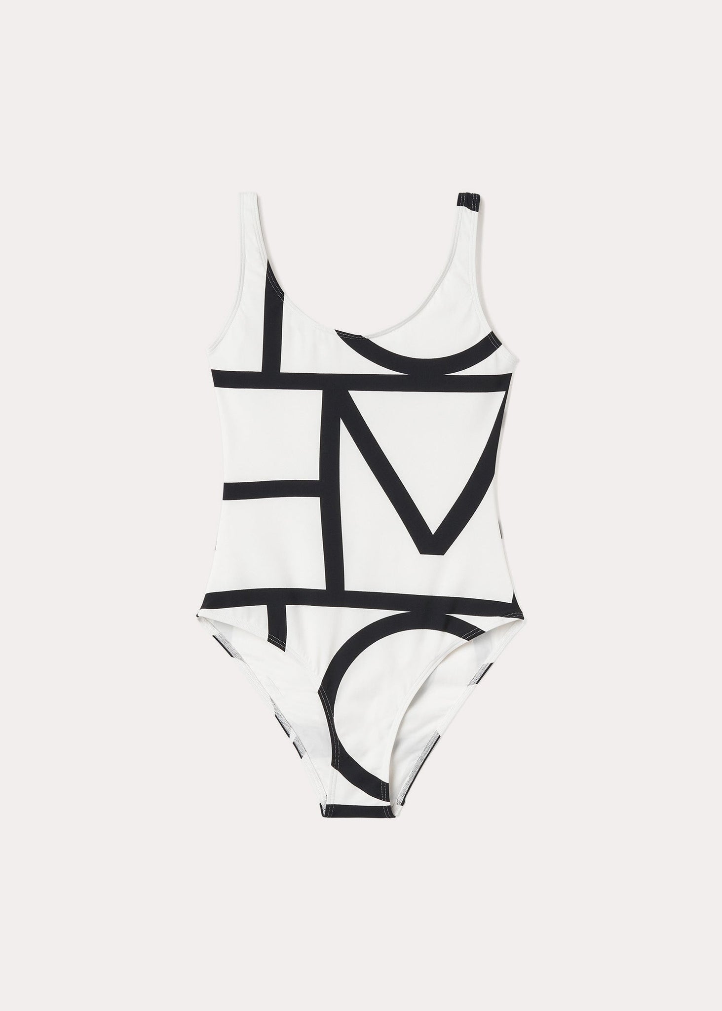 Monogram Jacquard One-Piece Swimsuit - Ready-to-Wear