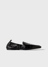 The Travel Loafer black croco