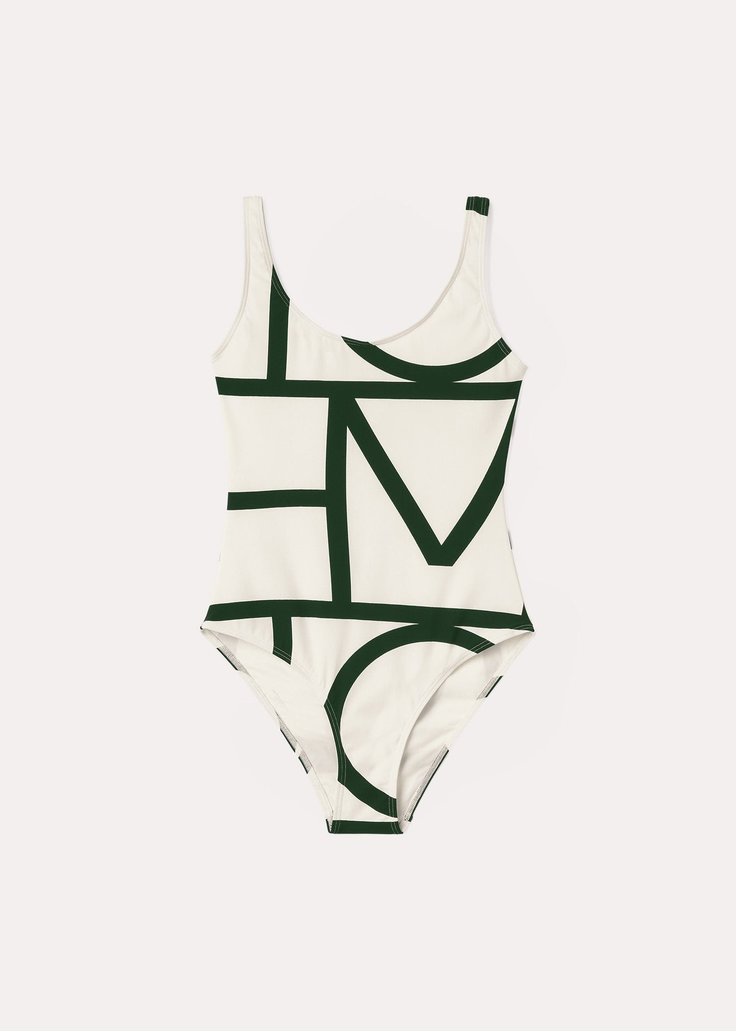 Monogram swimsuit ecru – Totême