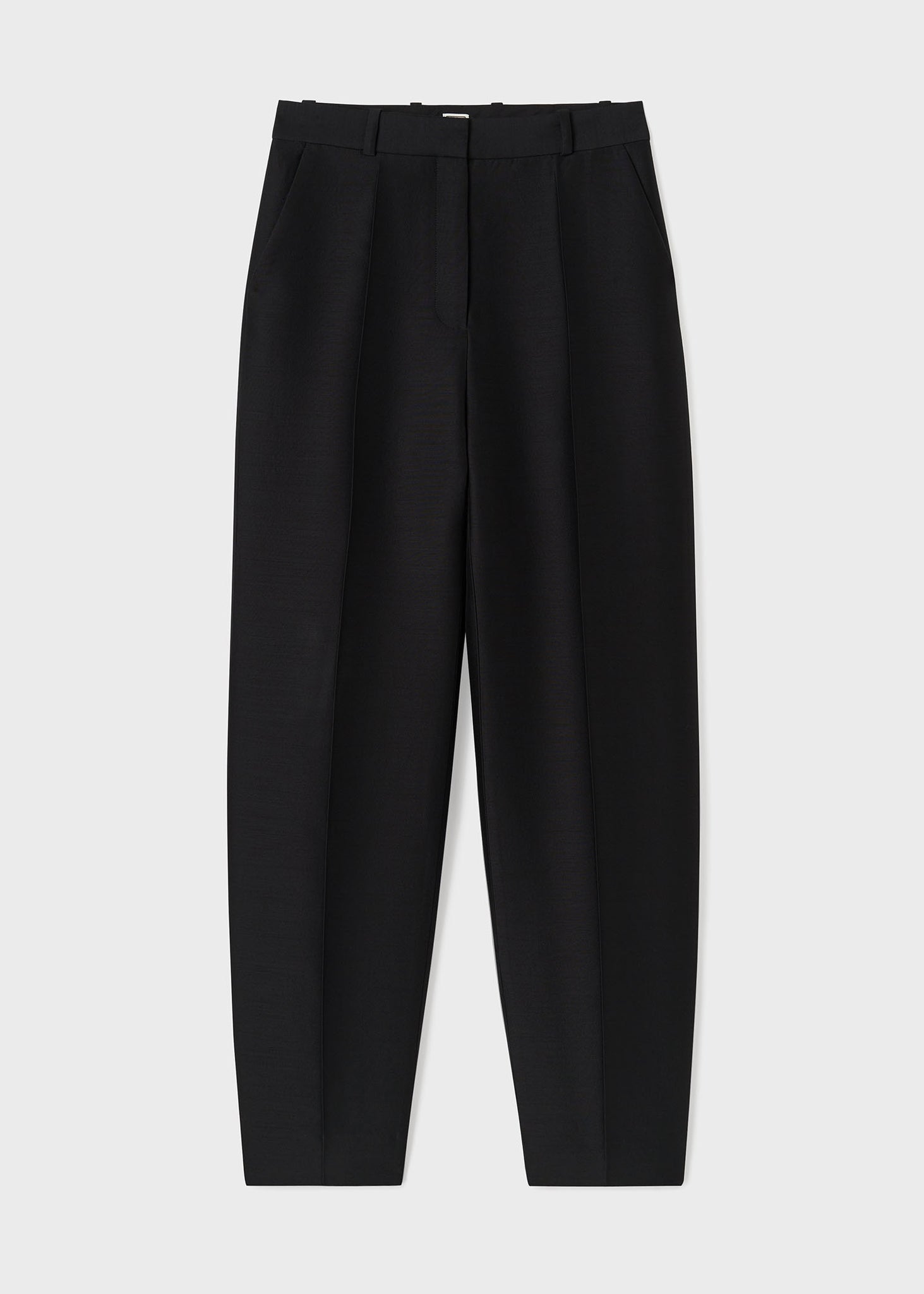 Wool silk evening trousers black – Totême